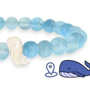 Ocean club - Whale Tracking Bracelet - Comes with tracking card - NWT